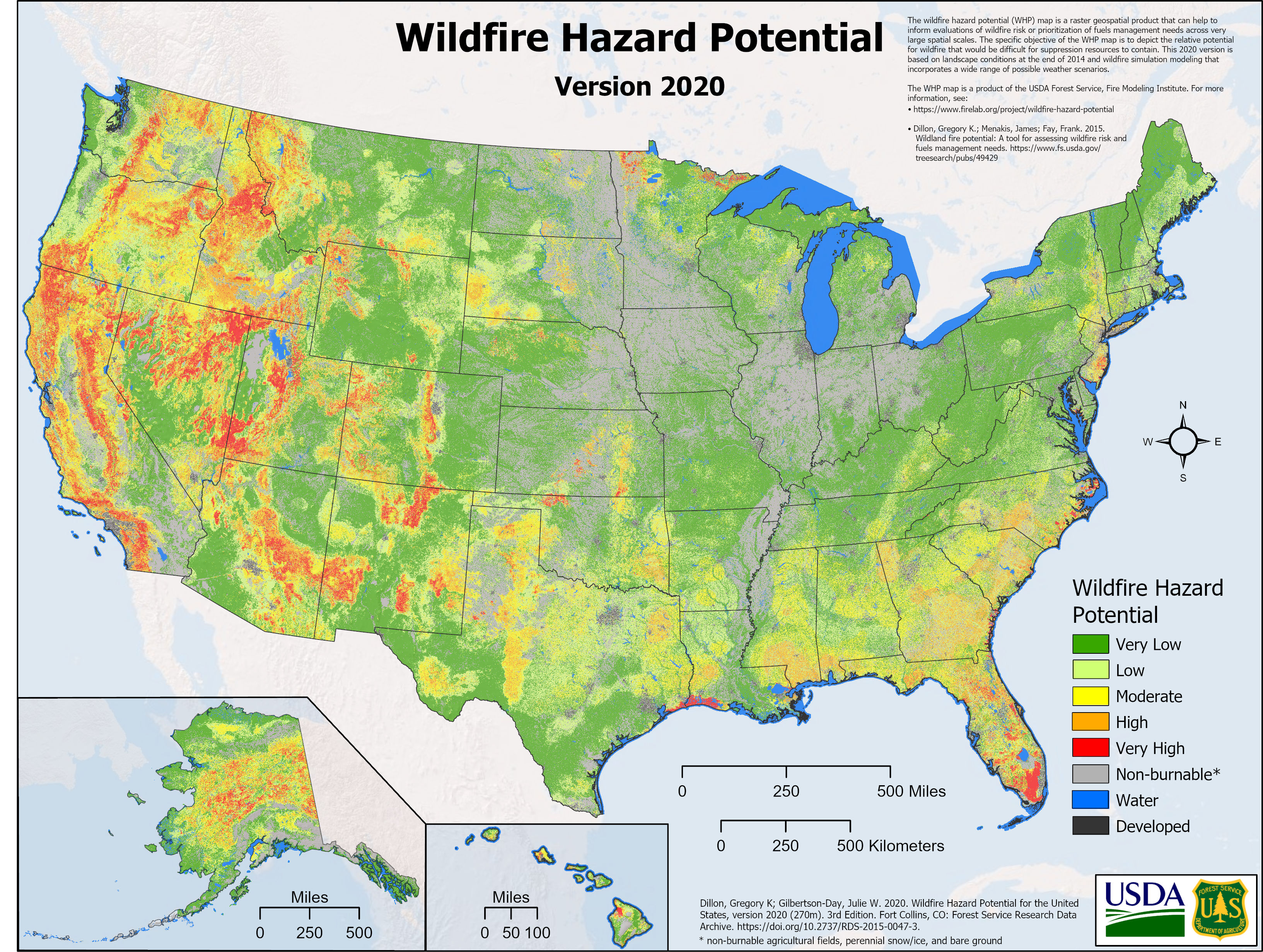 wildfire map of the usa