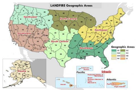 LANDFIRE Area Map